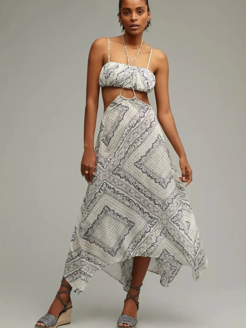 Anthropologie Boho Matching Set - Maxi Skirt & Bandeau Top | NWT Large
